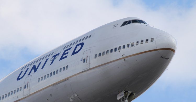 Imagen de un avión de United Airlines. 