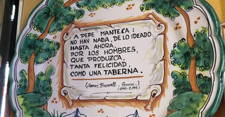 Cerámica dedicada (Casa Manteca, Facebook)