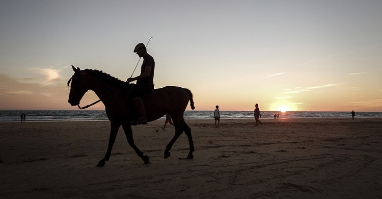 Atardecer en El Palmar de Vejer, Cádiz