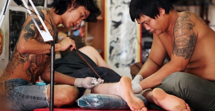 Tatuaje de bambú (eblaser, Foter)
