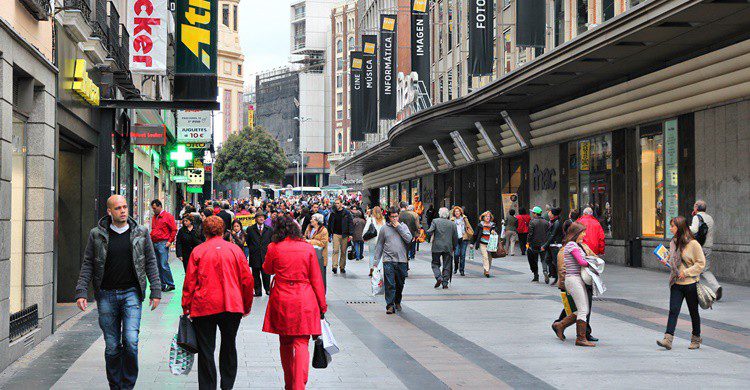 Calle Preciados, en Madrid. Tupungato (iStock)