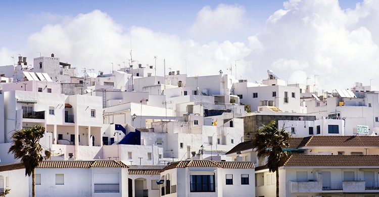 Las típicas casas blancas de Conil de la Frontera, Cádiz