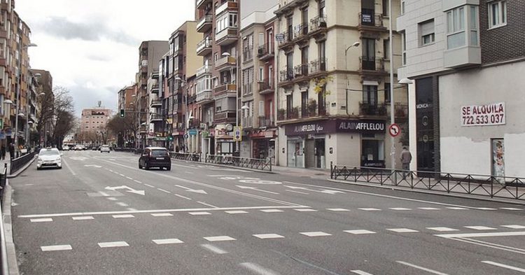 Madrid en verano desierto