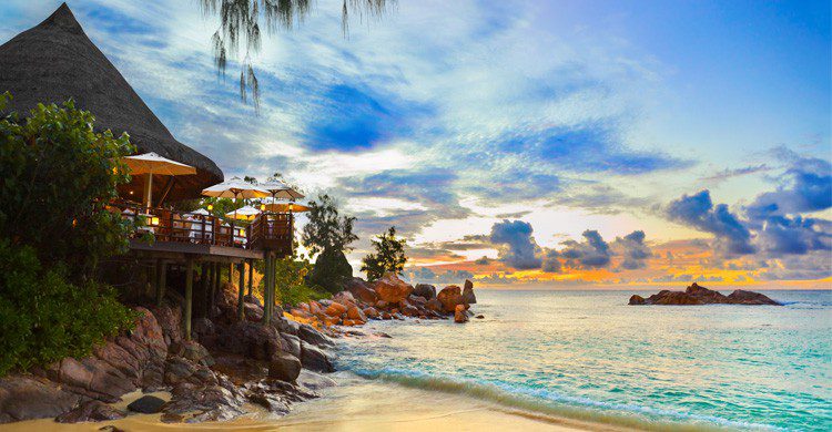 paraíso en las Islas Seychelles