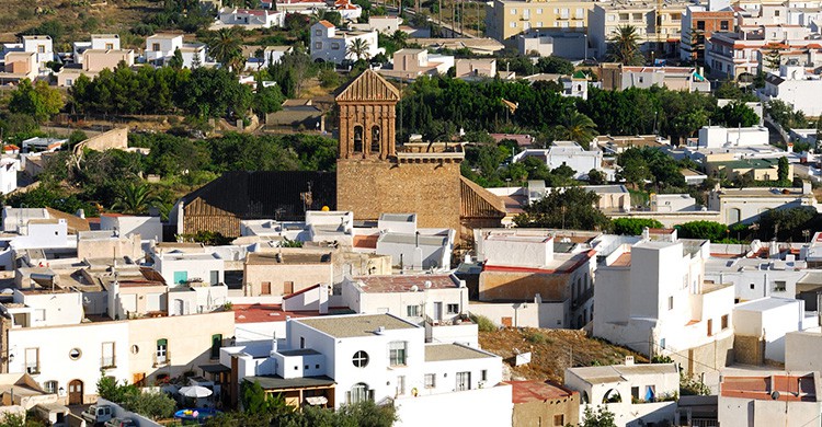 Vistas del centro de Níjar, Almería