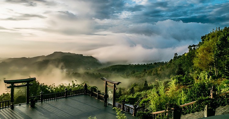 Vistas de un valle en Vietnam