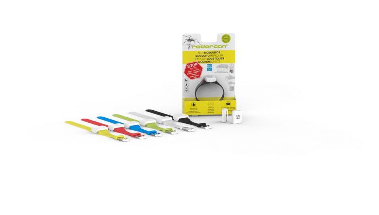 Diseño minimalista de pulseras Radarcan antimosquitos