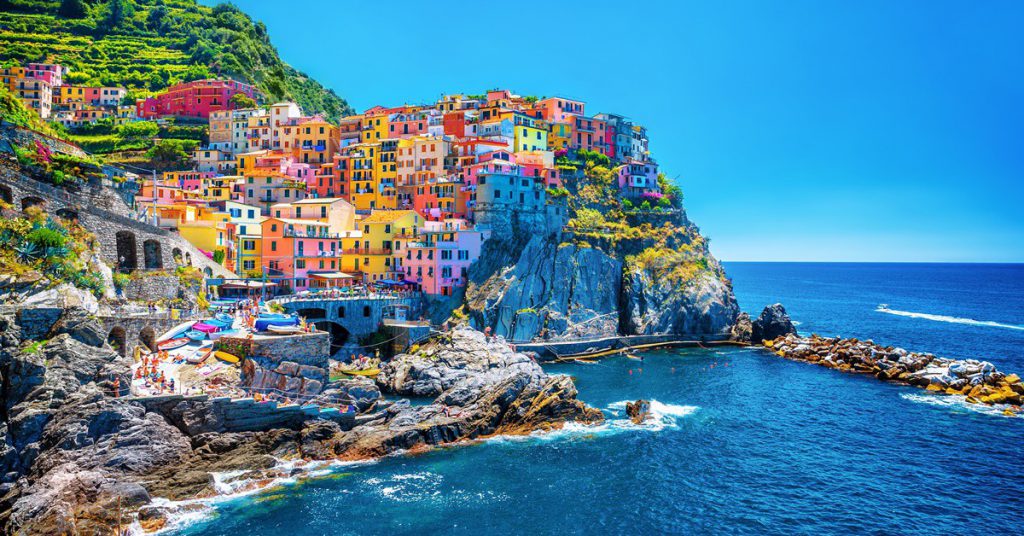 Fotografía de uno de los rincones de Cinque Terre.