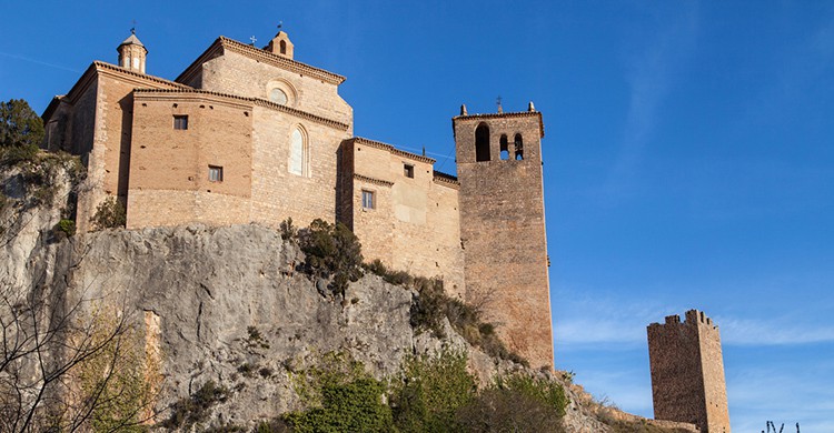 Vistas de la Colegiata de Alquézar