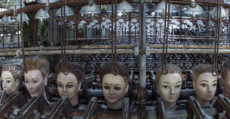 cabezas de muñecas en fábrica España