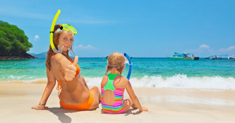 isla de las bahamas en verano