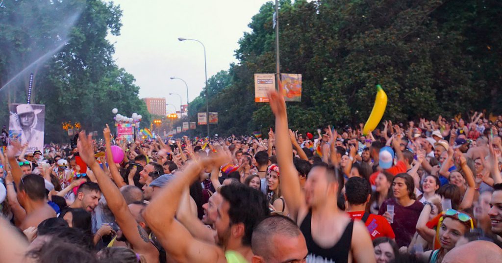 Fotografía del Orgullo Gay de Madrid.