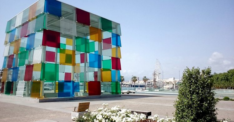 Imagen del Centro de Arte Pompidou de Málaga. 
