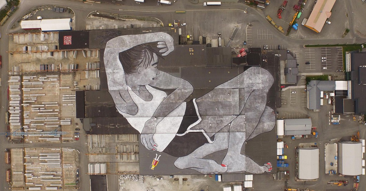 Graffiti Lilith and Olaf