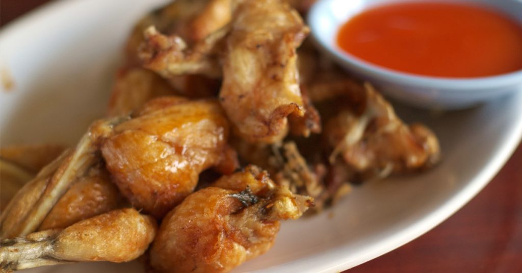 imagen plato ancas de rana asadas