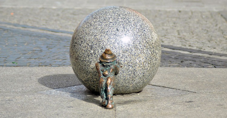 Uno de los duendes de Wroclaw