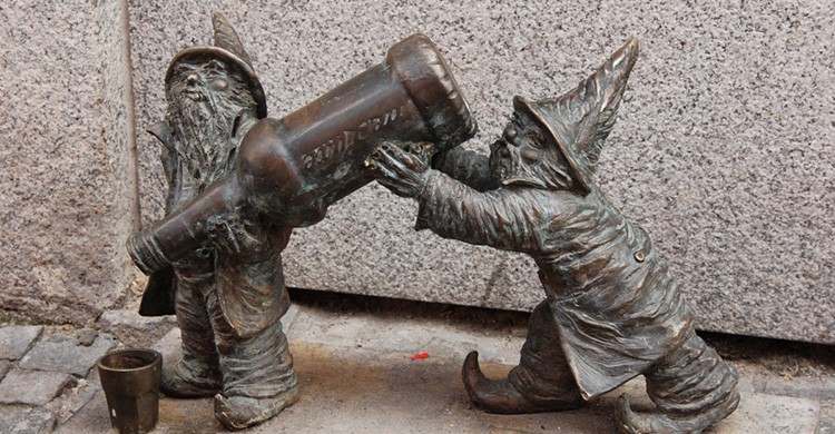 Dos de los duendes de Wroclaw