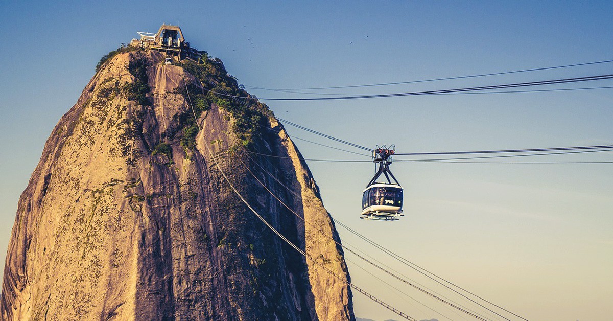 Teleférico en el Pan de Azúcar, en Río de Janeiro