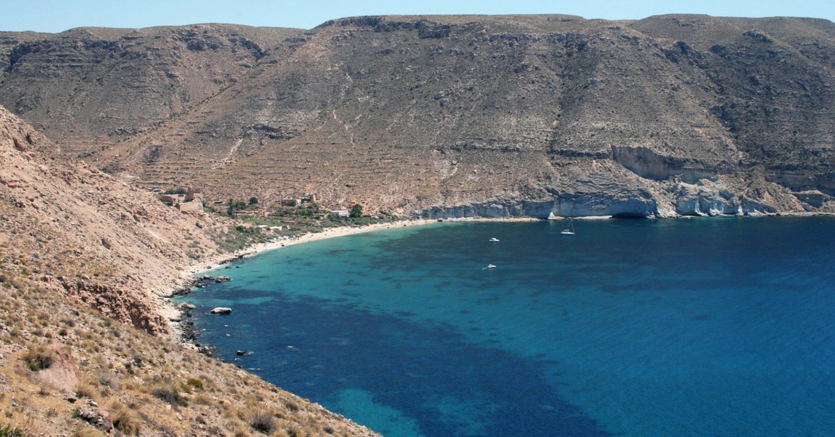 Vistas de la Cala de San Pedro, Cabo de Gata, Almería