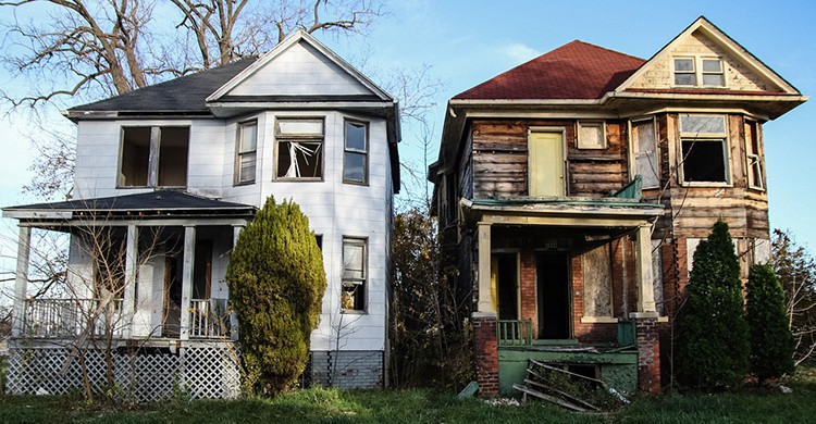 Casas abandonadas en Detroit