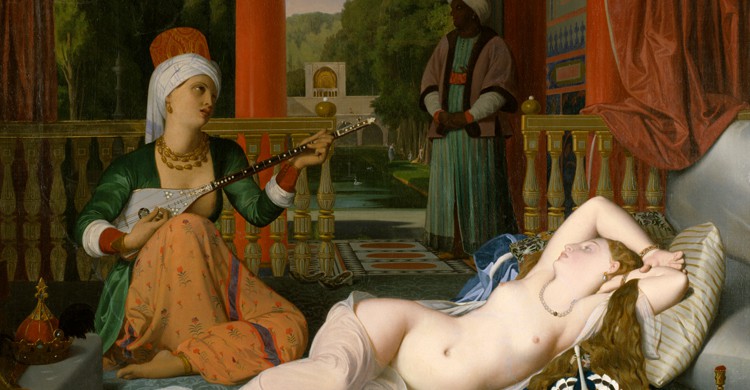 Odalisca con esclavo, pintura de Jean-Auguste-Dominique Ingres, 1840 (Wikipedia)