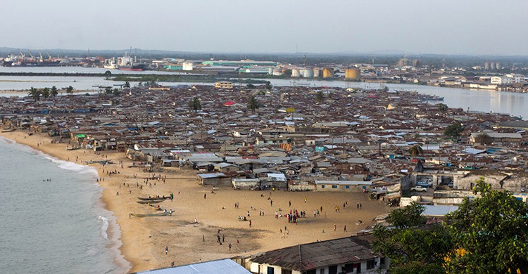 Vistas de West Point, Monrovia , Liberia