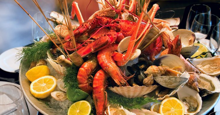 Mariscos y pescados en Barcelona