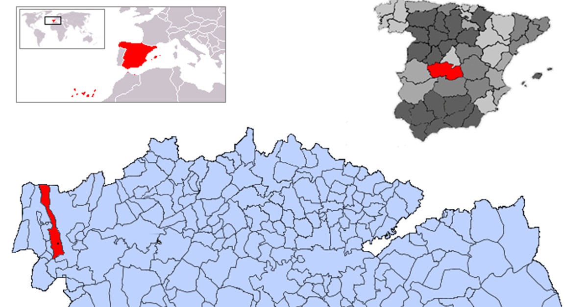 Mapa de la provincia de Toledo