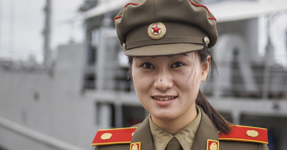 Una mujer militar en Corea del Norte