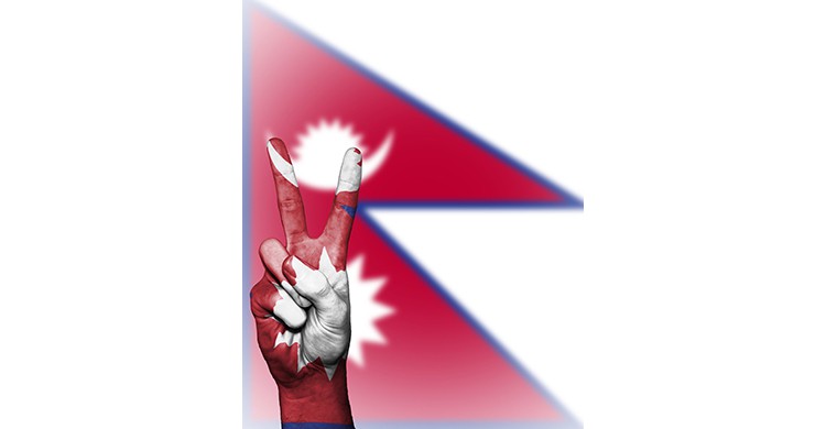 La bandera de Nepal