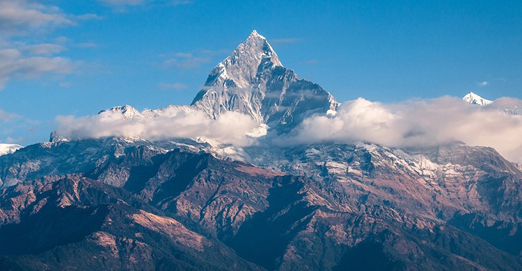 Vistas de las montañas de Nepal