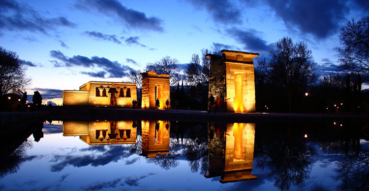 Vistas del Templo de Debod, Madrid