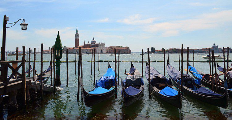 Góndolas en Venecia