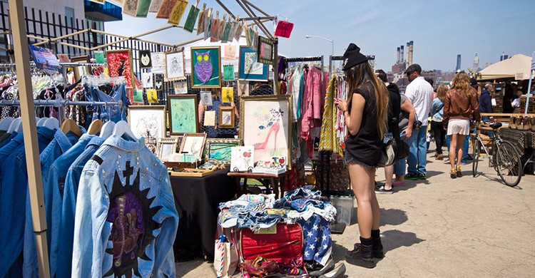 Puesto en el mercadillo Brooklyn Flea Market