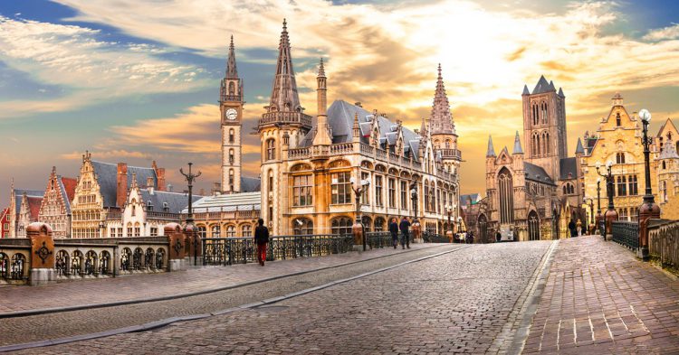 Ghent Bélgica en verano