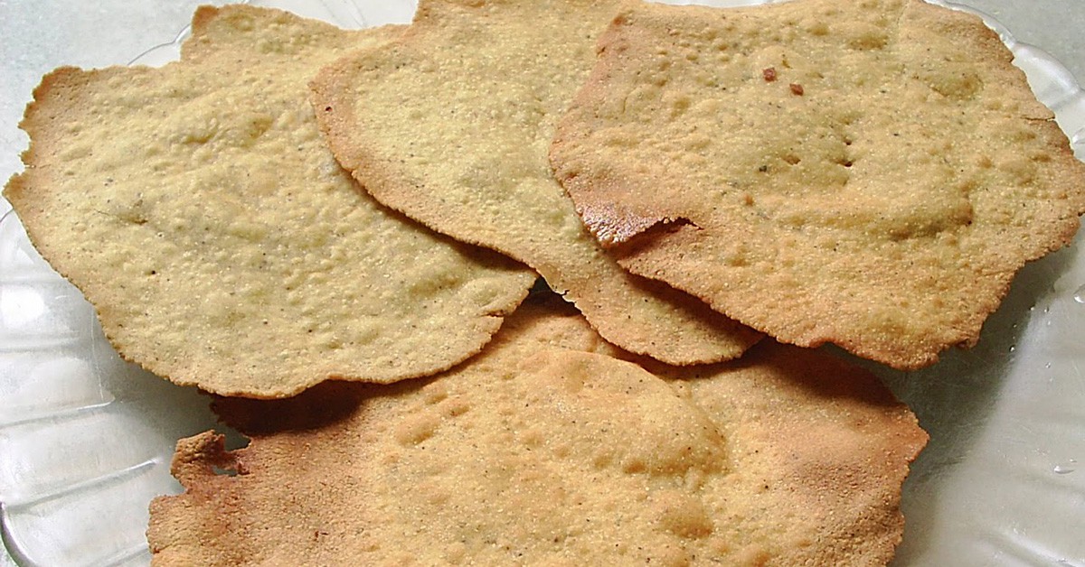 Un plato de papadoms