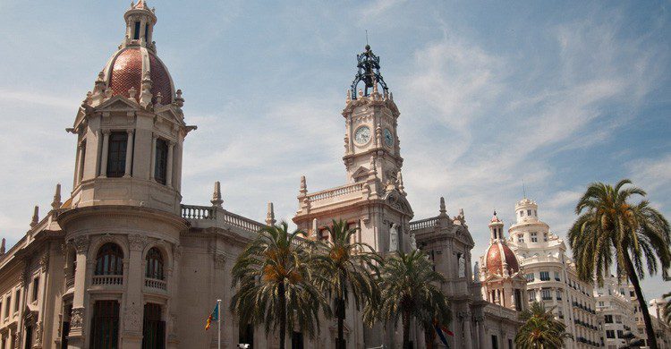 Detalle del Ayuntamiento de Valencia (Fuente: Nickolay Pirogov / Flickr)
