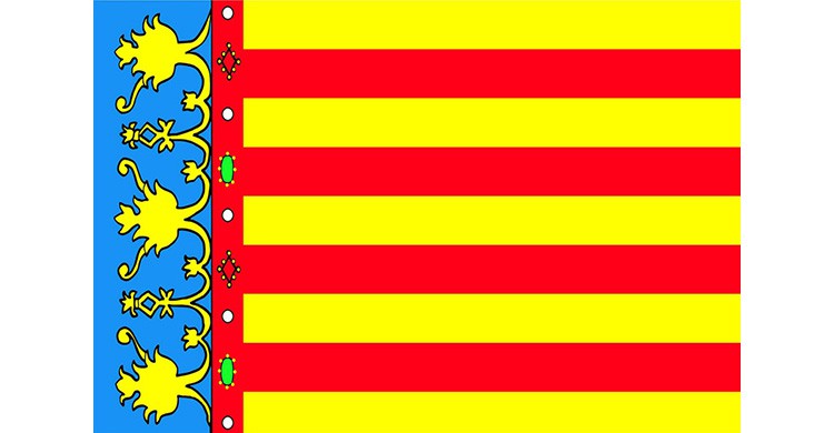 La bandera de la Comunidad Valenciana