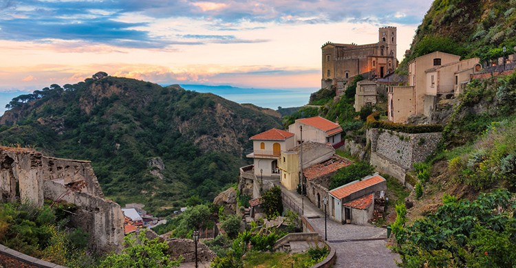 Vistas de Corleone, en Sicilia