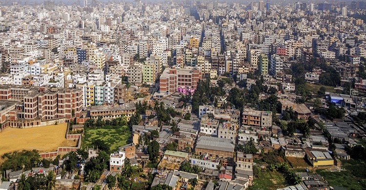 Vistas de Dacca, Bangladesh