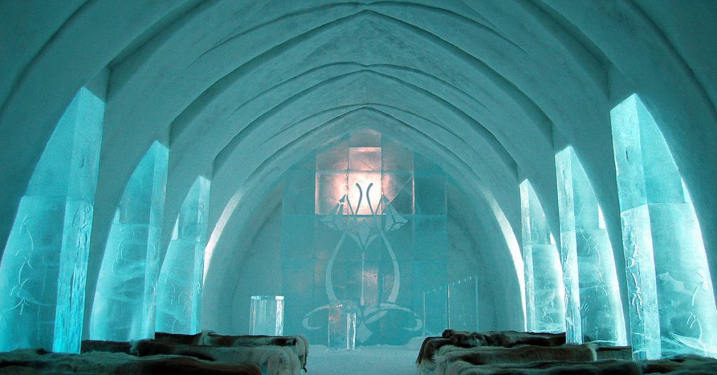 La Iglesia de Hielo en Suecia (Fuente: Bjaglin / Flickr)