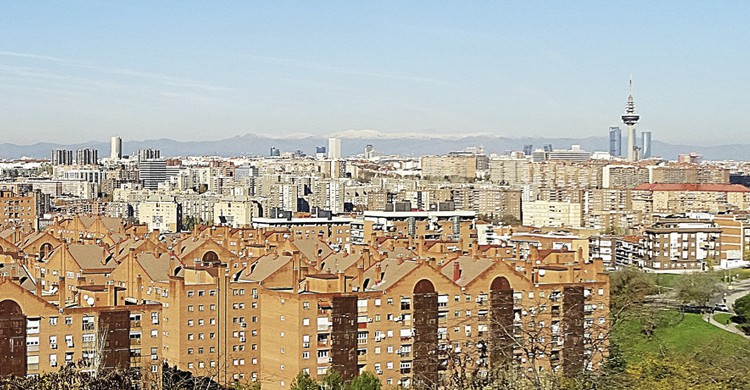 atardecer Madrid vallecas