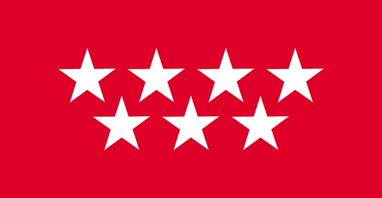 La bandera de la Comunidad de Madrid
