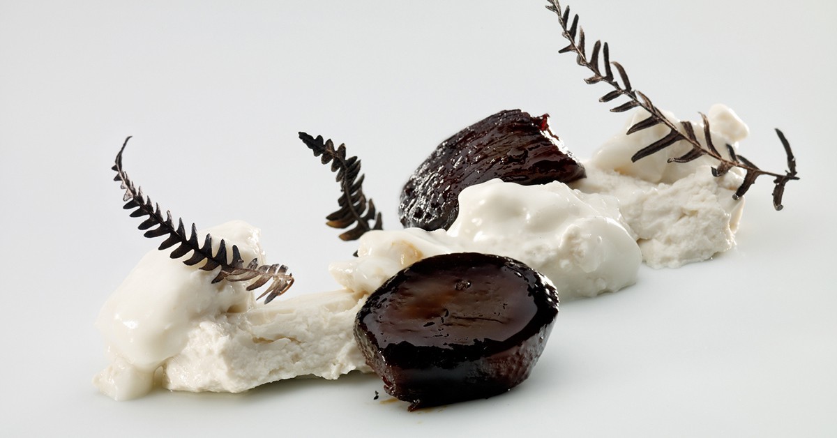 Uno de los platos del restaurante vasco Mugaritz