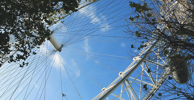Detalle de la London Eye de Londres