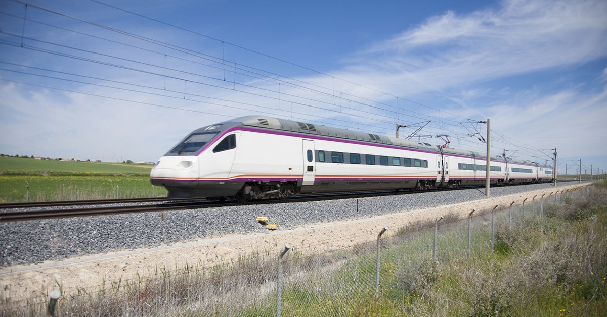 Un tren de alta velocidad