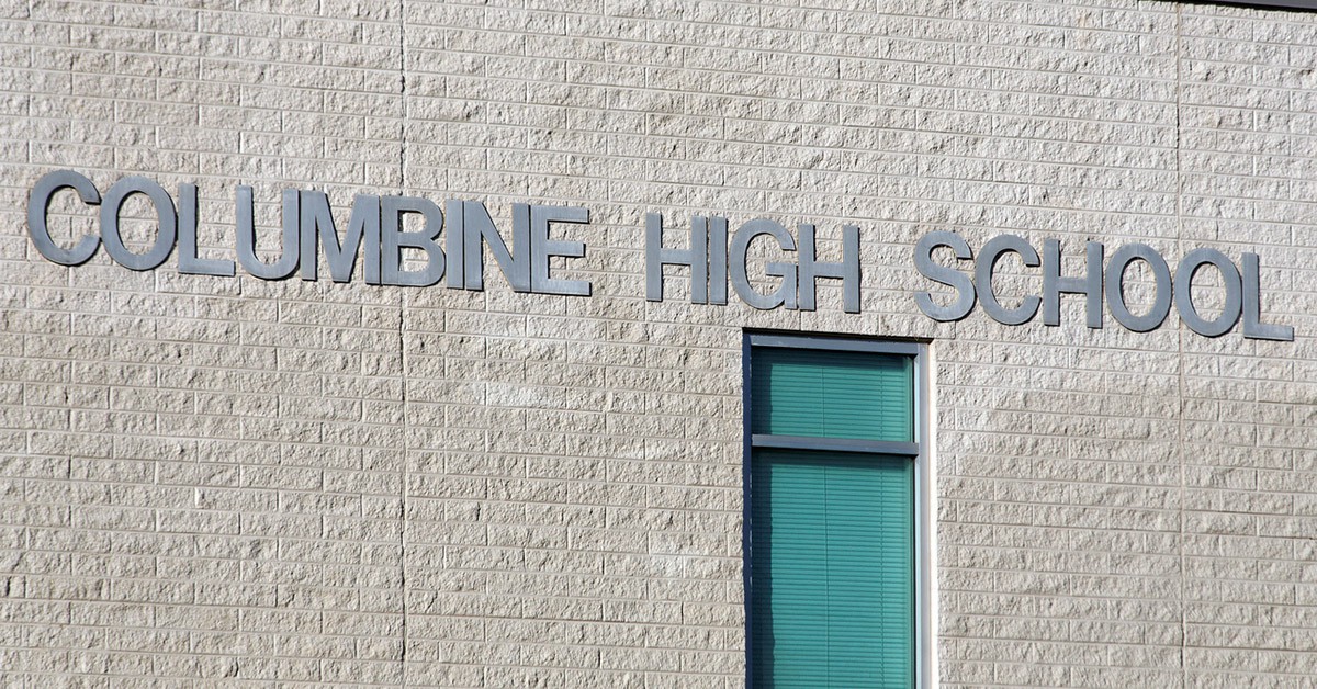 Fachada de la escuela Columbine, en Colorado