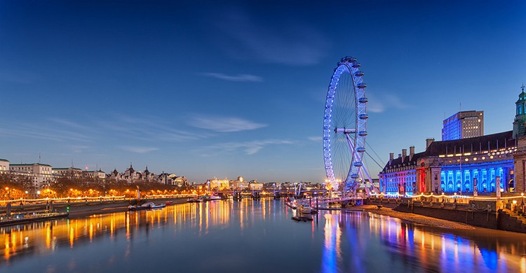 London Eye al atardecer
