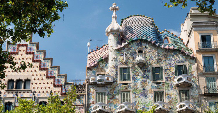 Bóveda de la fachada Casa Batlló