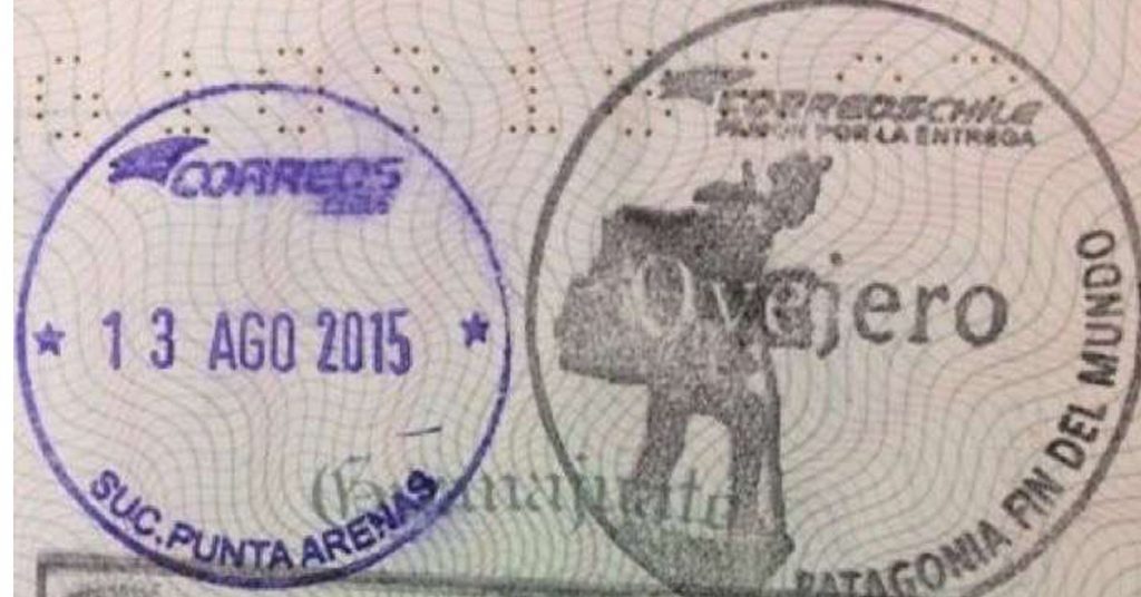 Sello de pasaporte que te pondrán en la Patagonia (Fuente: lolita / usocl.com)